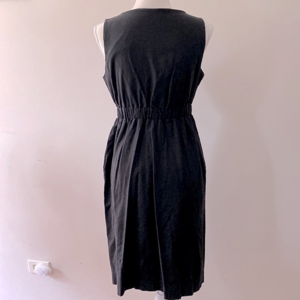 A Pea in the Pod Maternity women’s s/less black linen dress, elastic waist szM - Picture 4 of 12